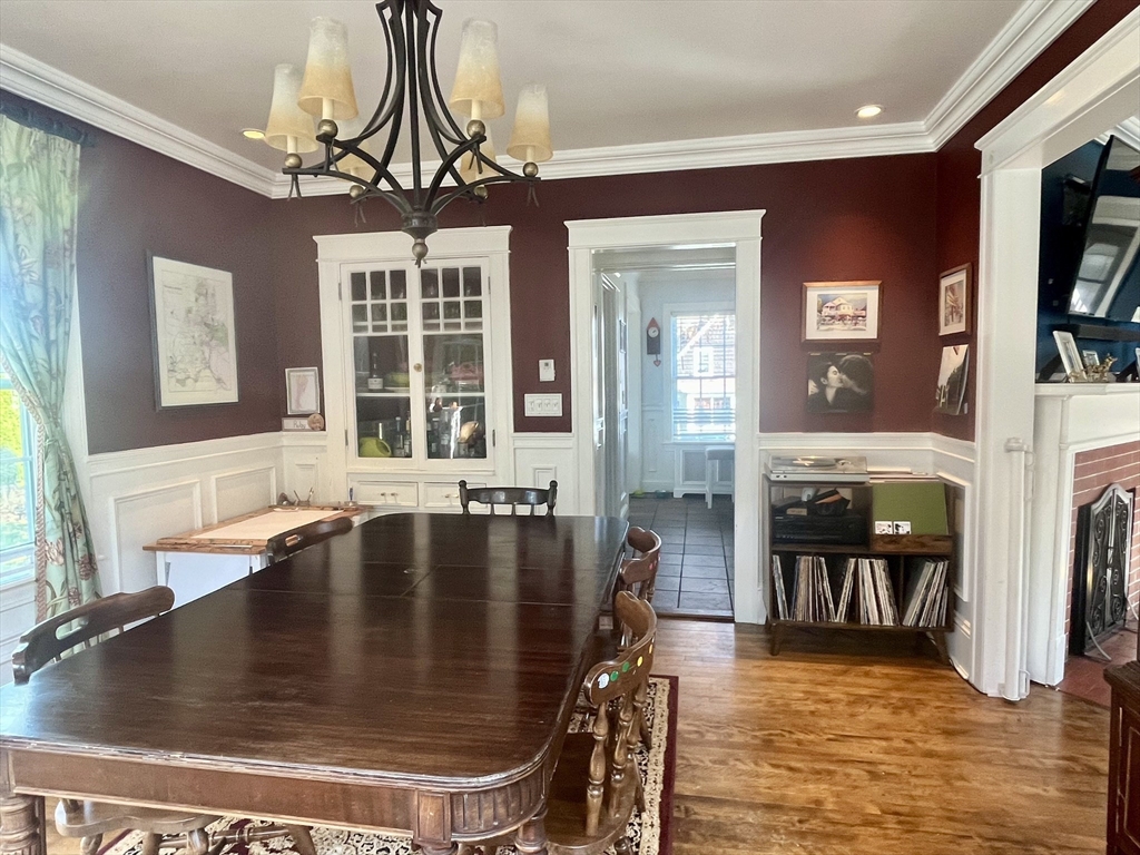 41 Brighton Road Worcester, MA 01606 - Photo 8 of 29 a view of a dining room with furniture and chandelier