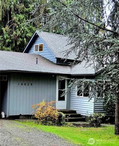 a backyard of a house
