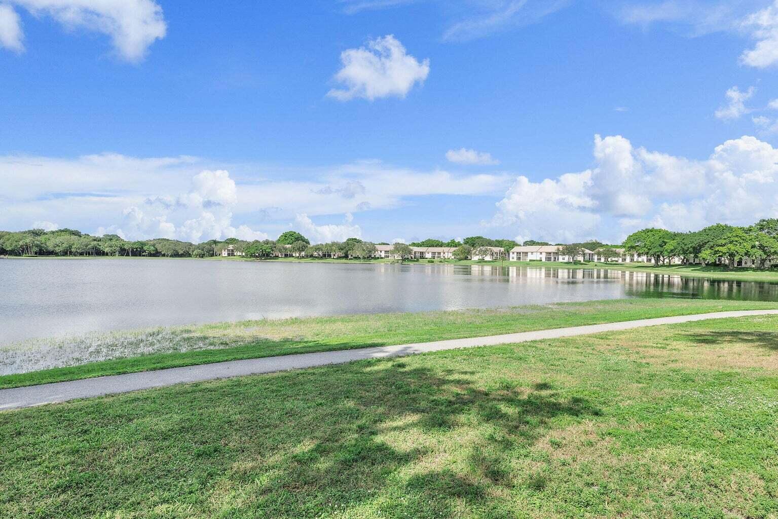 3088 Inglewood Terrace Boca Raton, FL 33431 - Photo 27 of 30 a lake view with a big yard