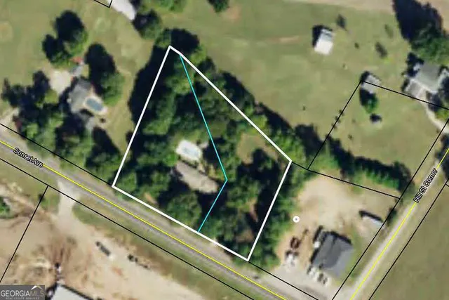 a house with trees in front of it