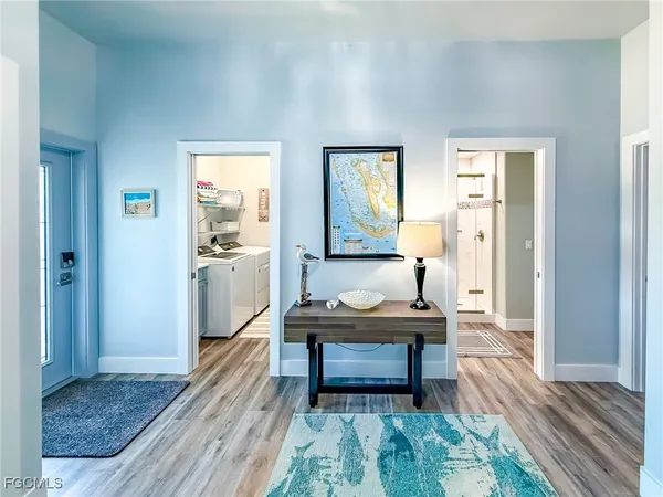 a room with furniture and a window