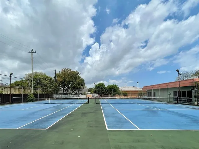 a view of a basketball court