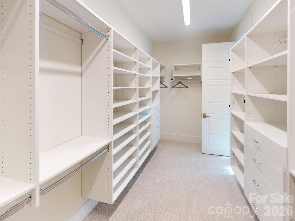 110 Willow Vw Loop Davidson, NC 28036 - Photo 25 of 42 a view of walk in closet with empty racks