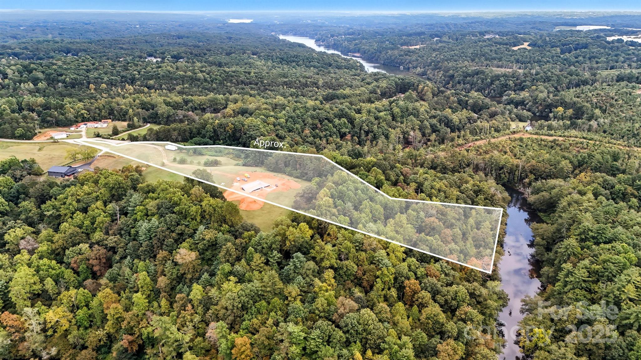 0 Myers Road Granite Falls, NC 28630 - Photo 10 of 14 an aerial view of residential houses with outdoor space and trees