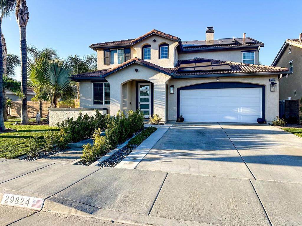 a front view of a house