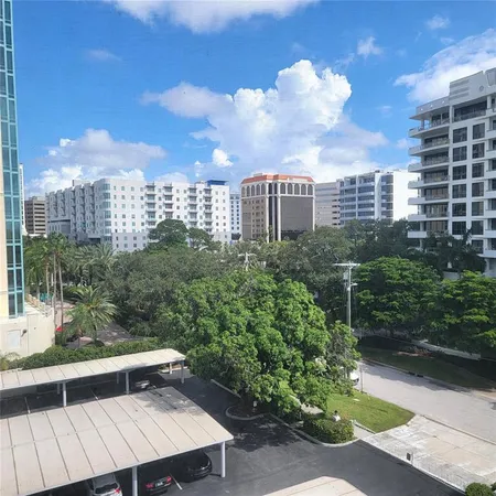 a view of a balcony with an outdoor space