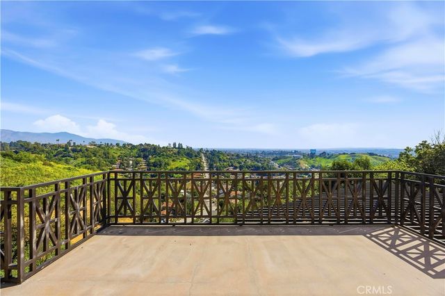 a view of balcony with an ocean view