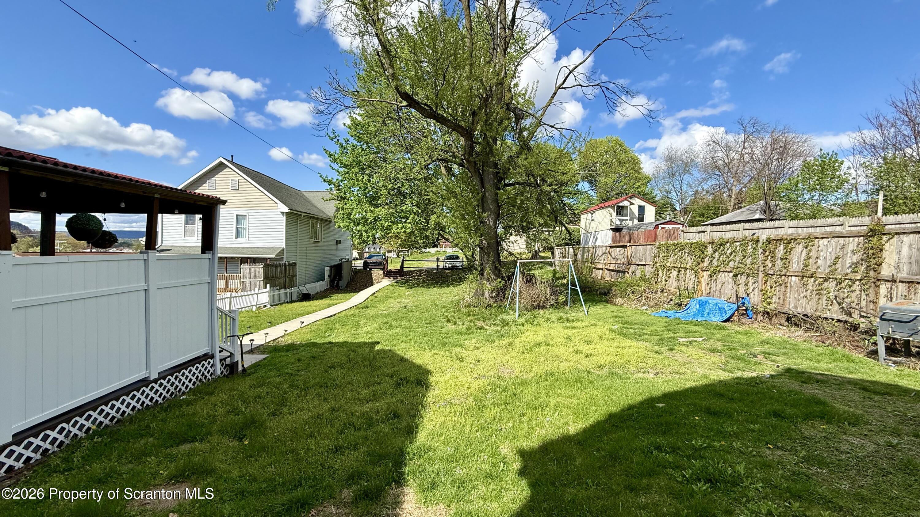 1032 Chestnut Street Sunbury, PA 17801 - Photo 17 of 25 a view of backyard of a house