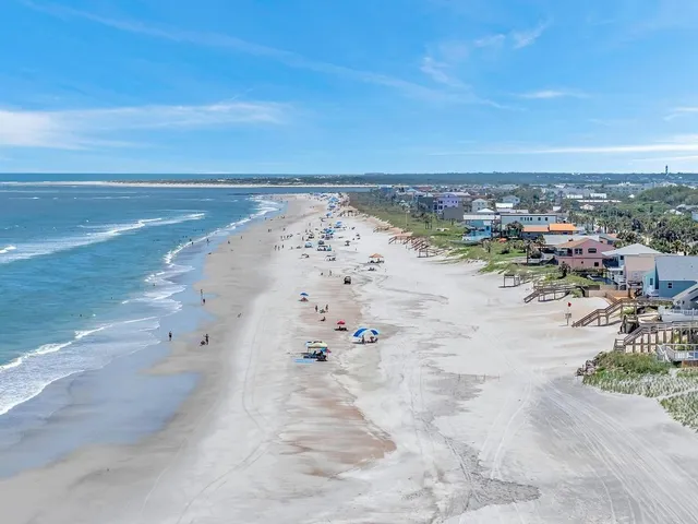 a view of beach and ocean