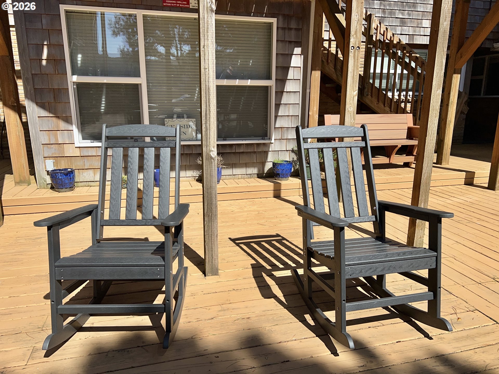 40 Avenue U, Unit 63 Seaside, OR 97138 - Photo 33 of 45 a view of a two chairs in the roof deck