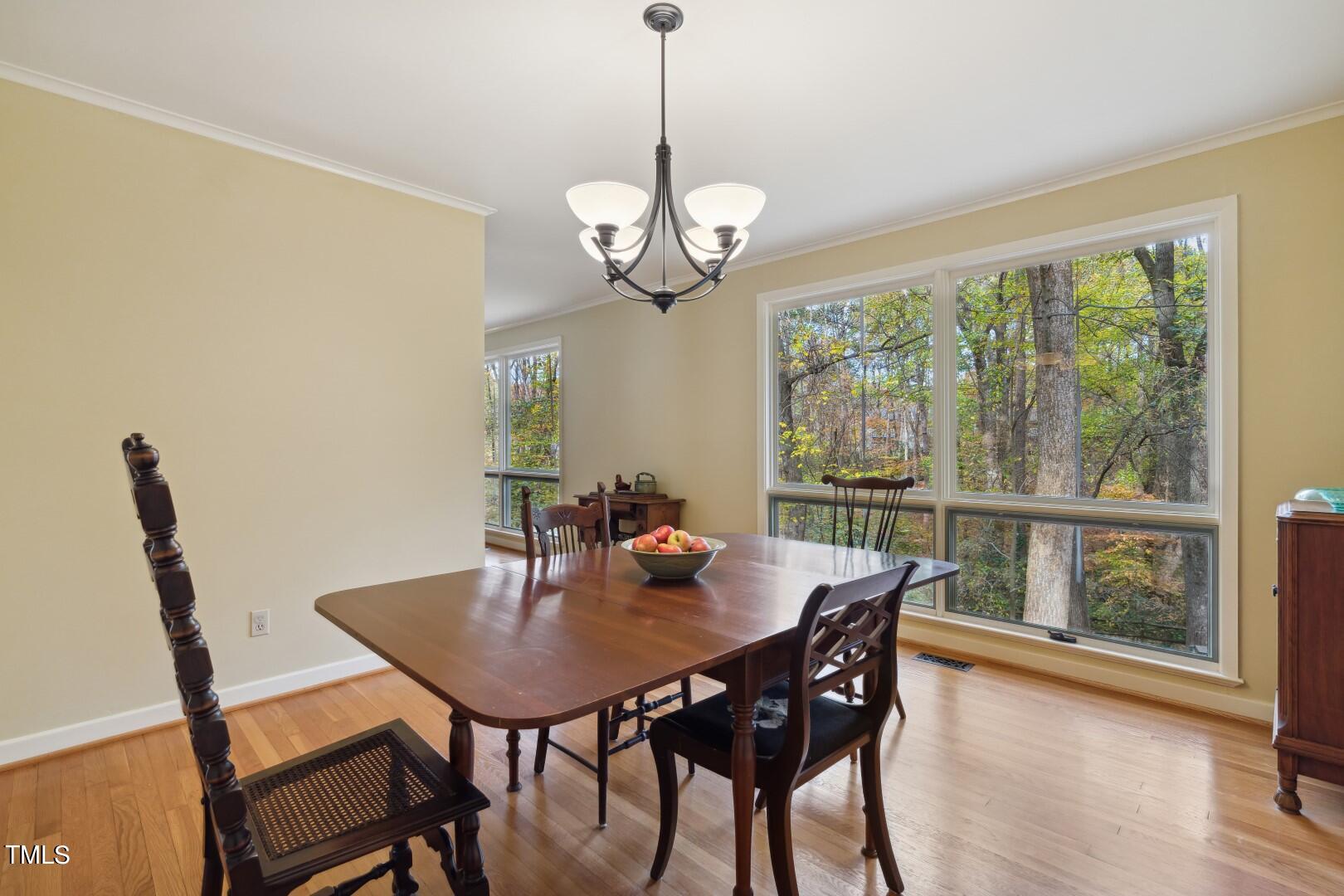 3120 Tanager Street Raleigh, NC 27606 - Photo 15 of 70 a view of a dining room with furniture window and outside view