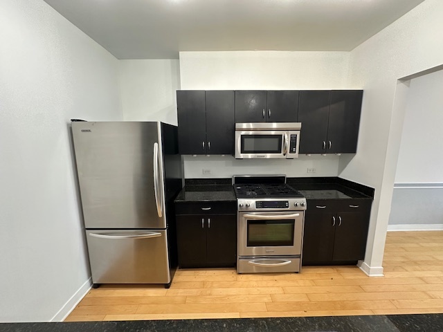 8 East Randolph Street, Unit 2702 Chicago, IL 60601 - Photo 7 of 9 a kitchen with a refrigerator sink and stove