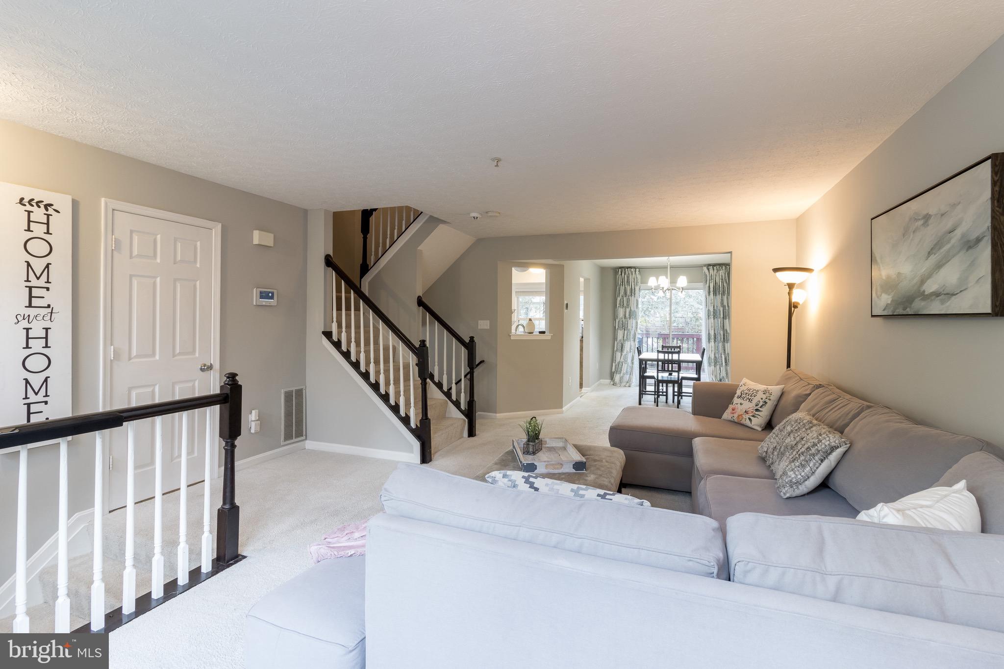 Living Room adjacent to Dining Room