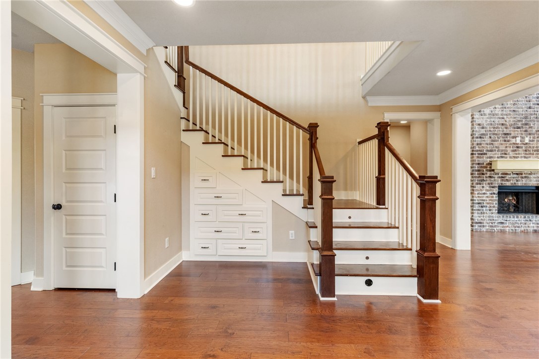 2136 Rockcliffe Loop College Station, TX 77845 - Photo 33 of 48 a view of entryway and hall with wooden floor