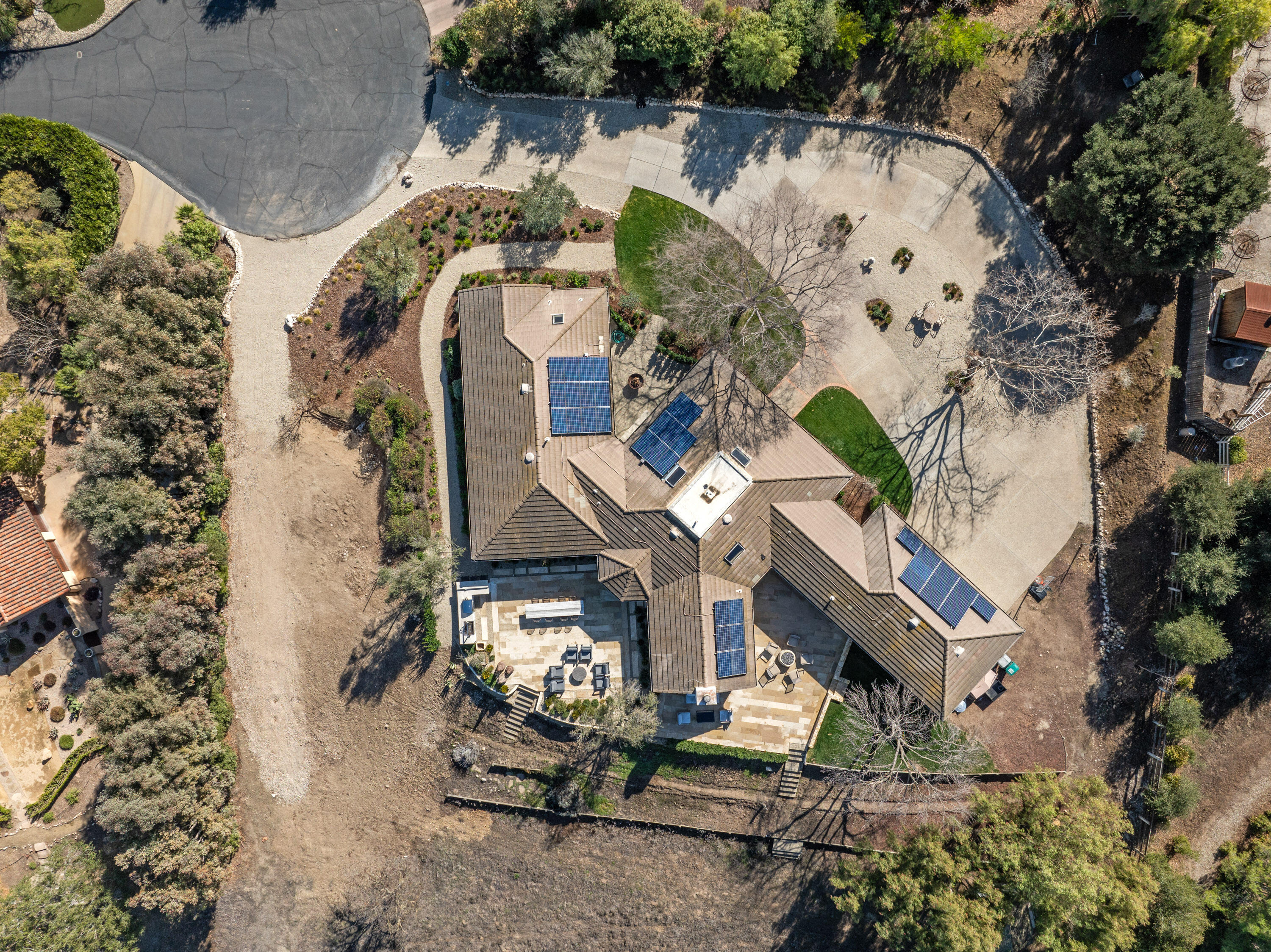 851 Adobe Creek Road Solvang, CA 93463 - Photo 44 of 46 an aerial view of a house with a mountain