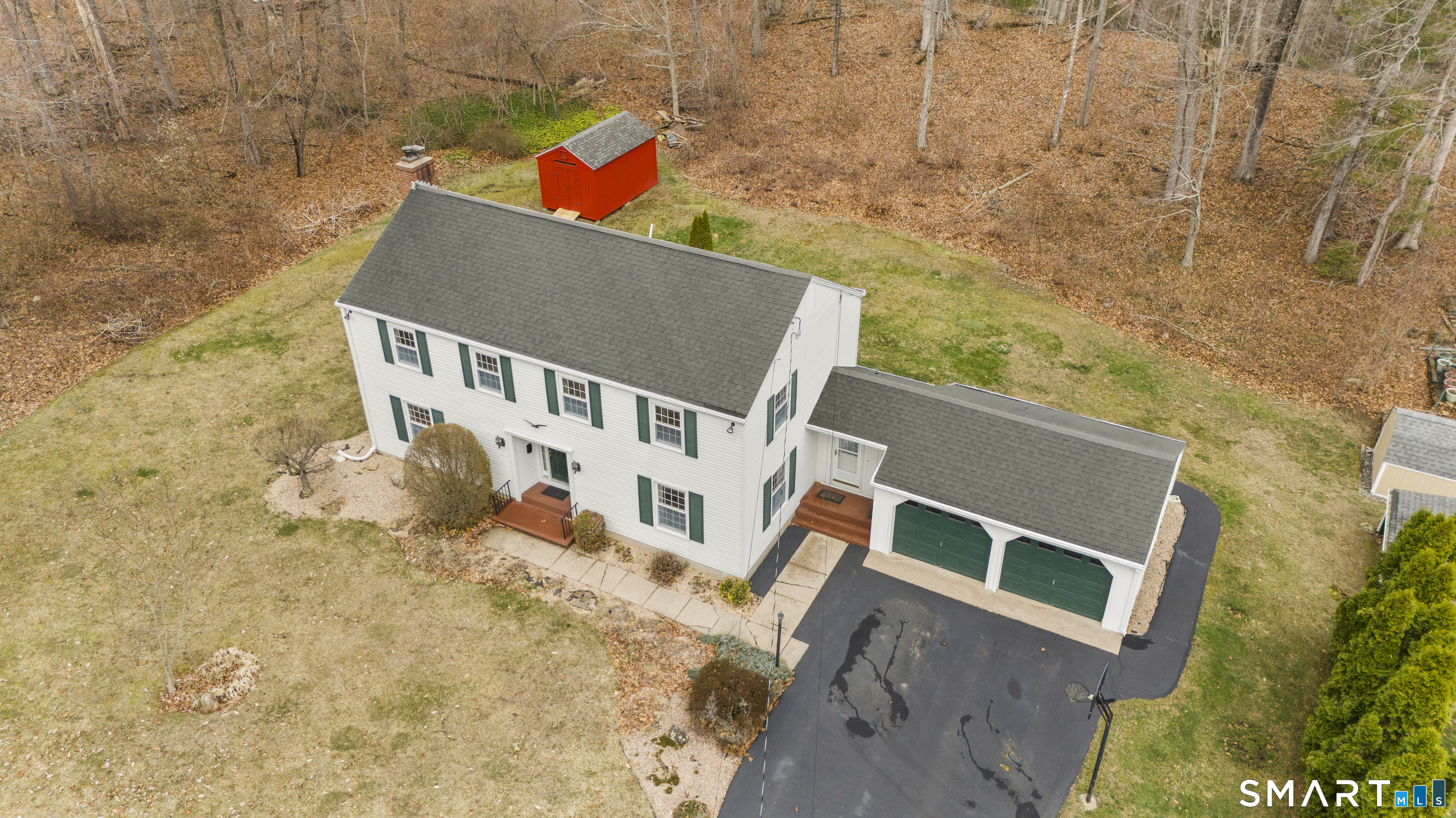 20 Inchcliffe Drive Ledyard, CT 06335 - Photo 36 of 40 aerial view of a house with a yard