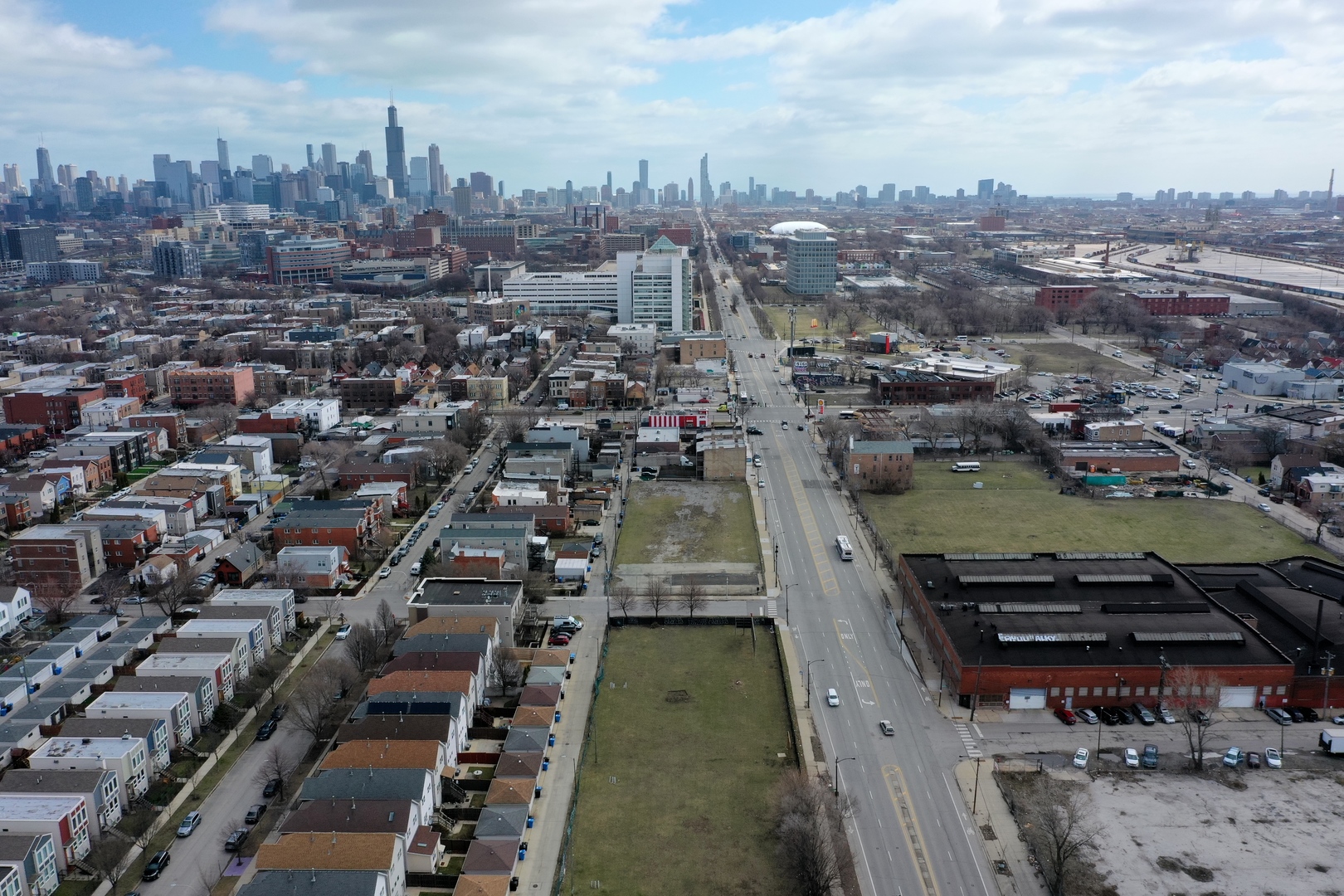 2432-2458 West Roosevelt Road Chicago, IL 60608 - Photo 12 of 18 an aerial view of a city