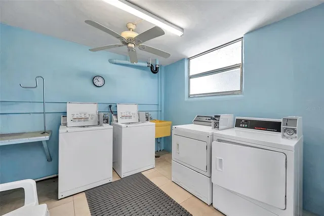 a view of a swimming pool with a balcony