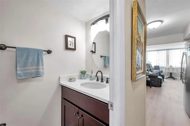 a kitchen with lots of counter top space