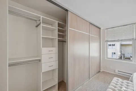 a view of closet area