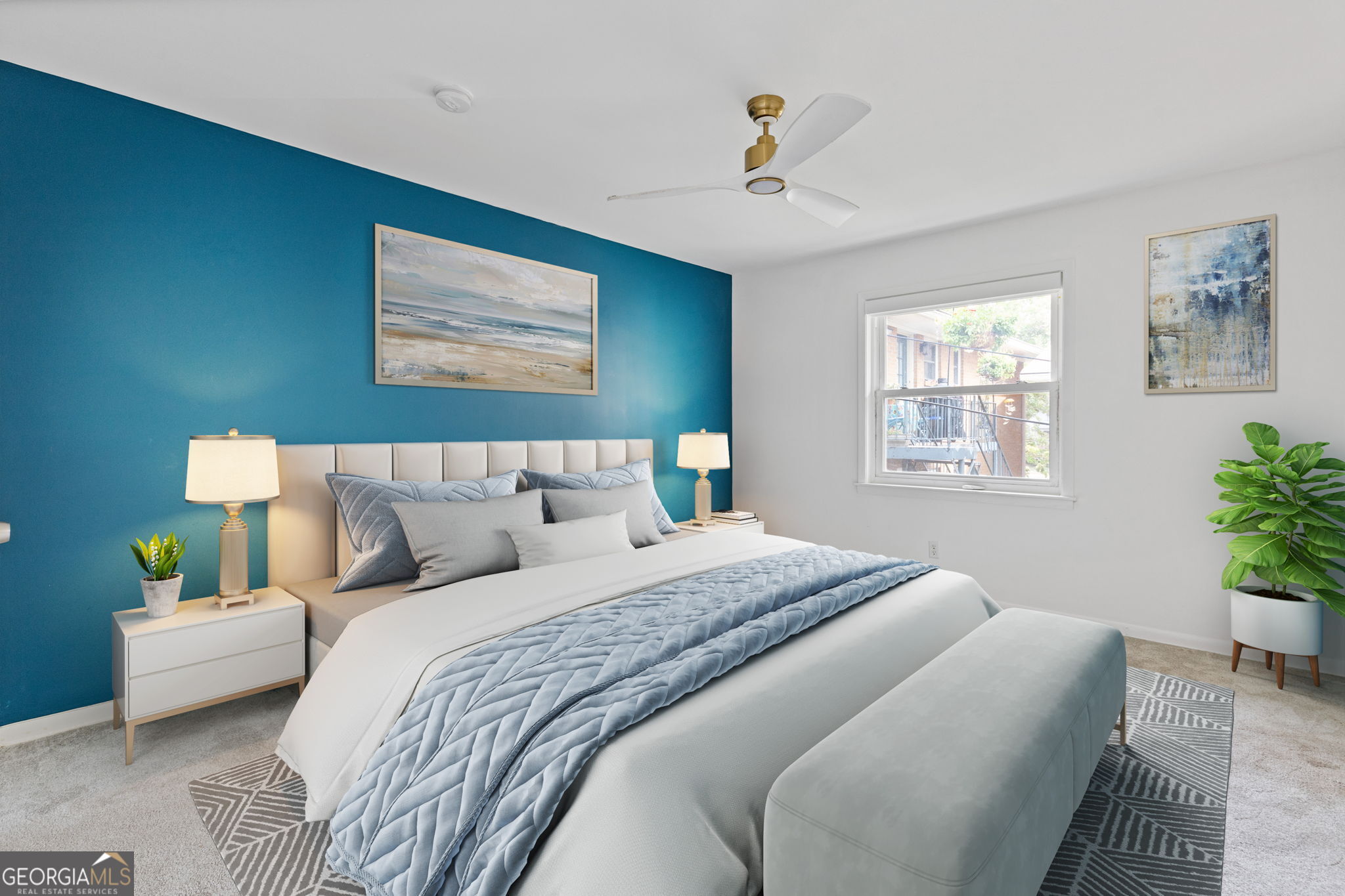 3510 Roswell Road Northwest, Unit C2 Atlanta, GA 30305 - Photo 11 of 24 a bedroom with bed and a window