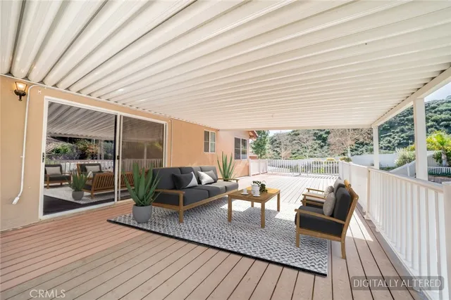 a view of a roof deck