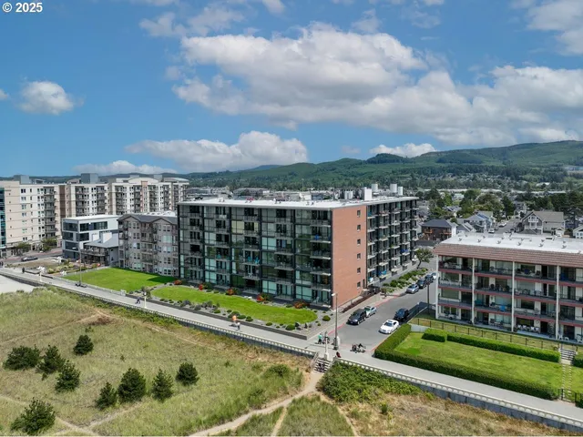 a view of a city with tall buildings