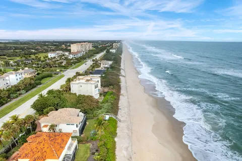 a view of city and ocean