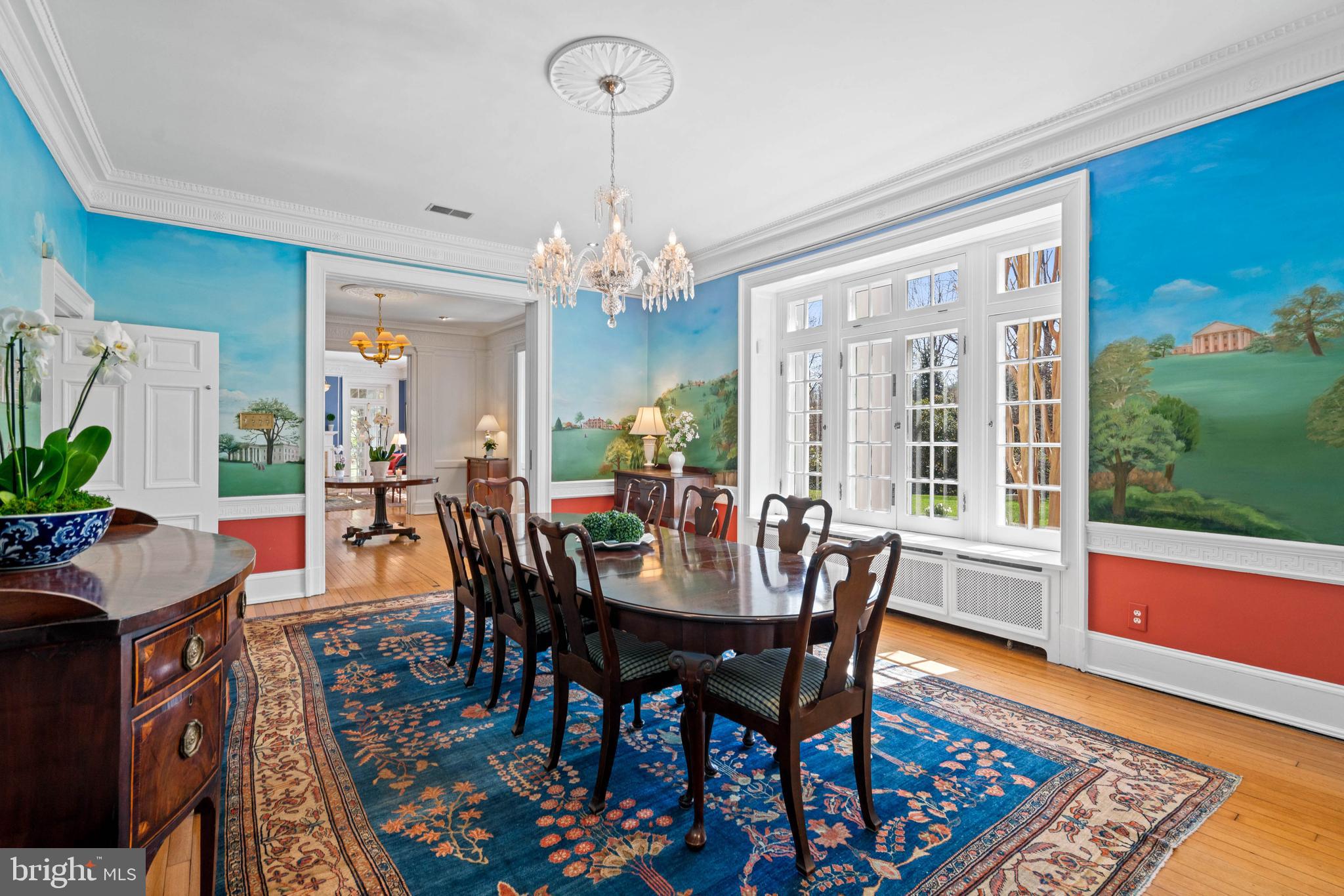 2325 Porter Street Northwest Washington, DC 20008 - Photo 11 of 50 a view of a dining room with furniture window and wooden floor