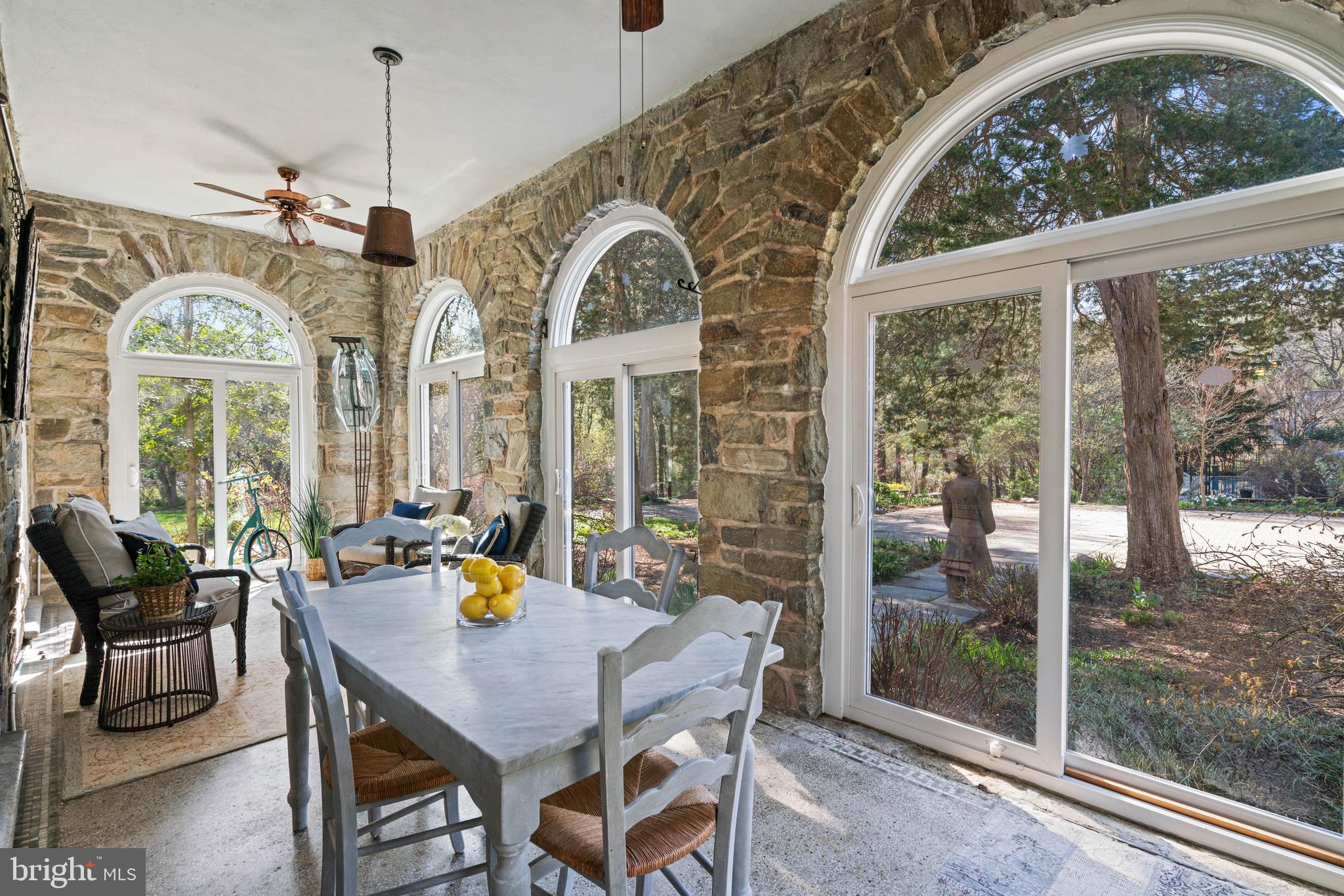 2325 Porter Street Northwest Washington, DC 20008 - Photo 14 of 50 a view of a dining room with furniture window and outside view