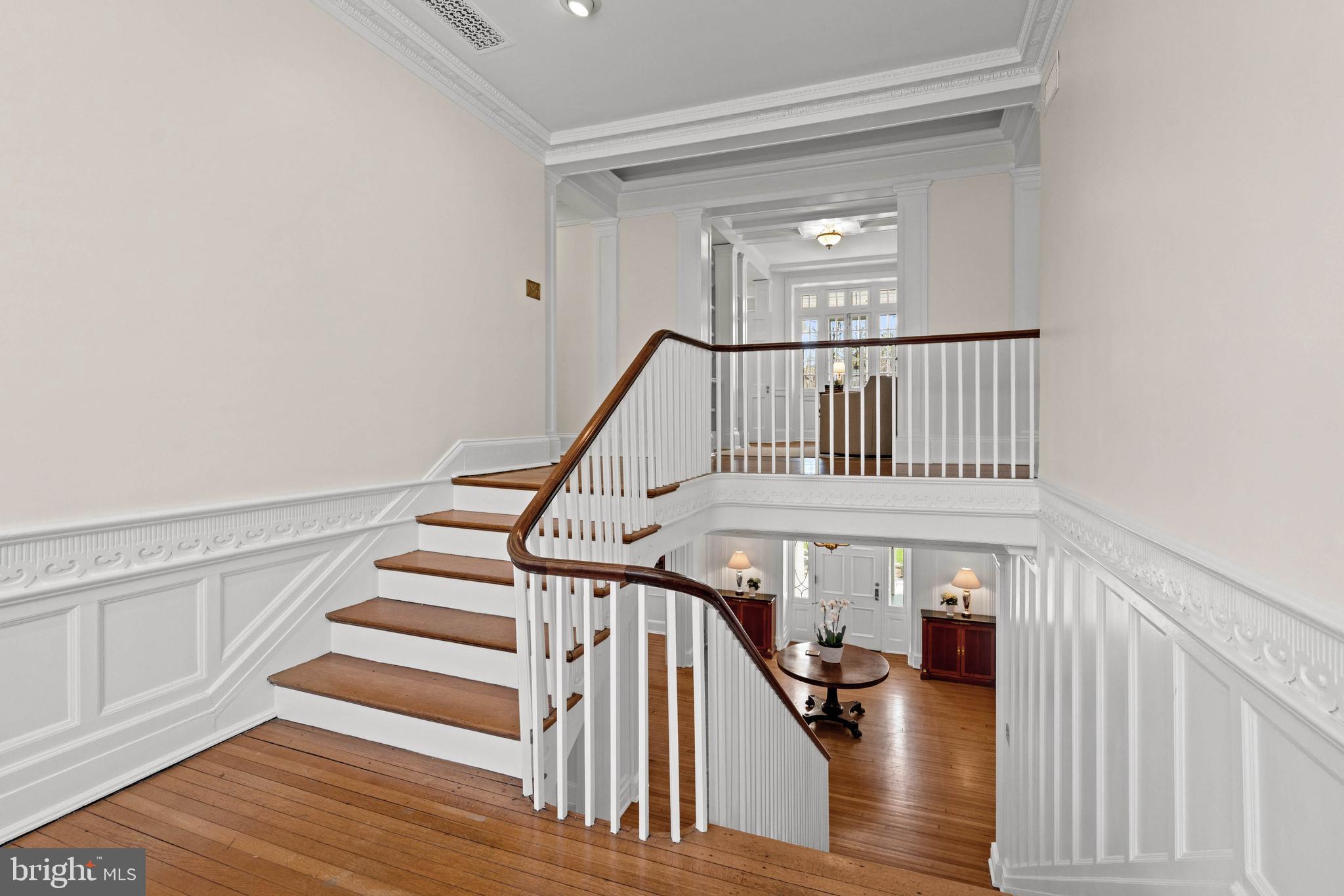 2325 Porter Street Northwest Washington, DC 20008 - Photo 19 of 50 a view of entryway livingroom and hall with wooden floor