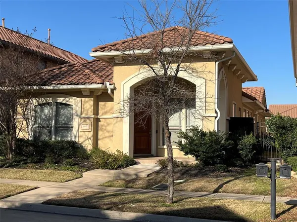a front view of a house