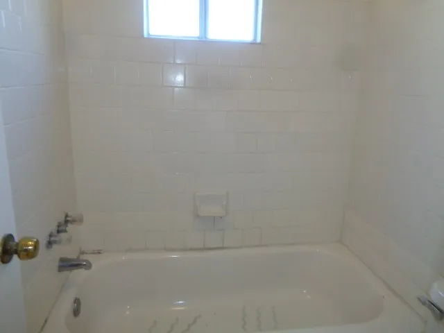 a close up of a bathtub