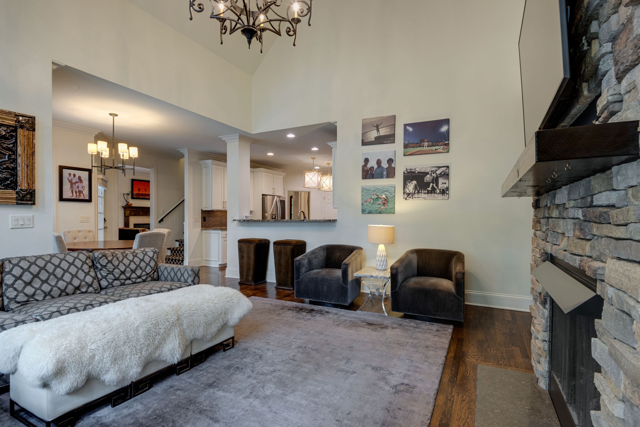 1432 Willowbrooke Circle Franklin, TN 37069 - Photo 16 of 41 a living room with furniture and a fireplace