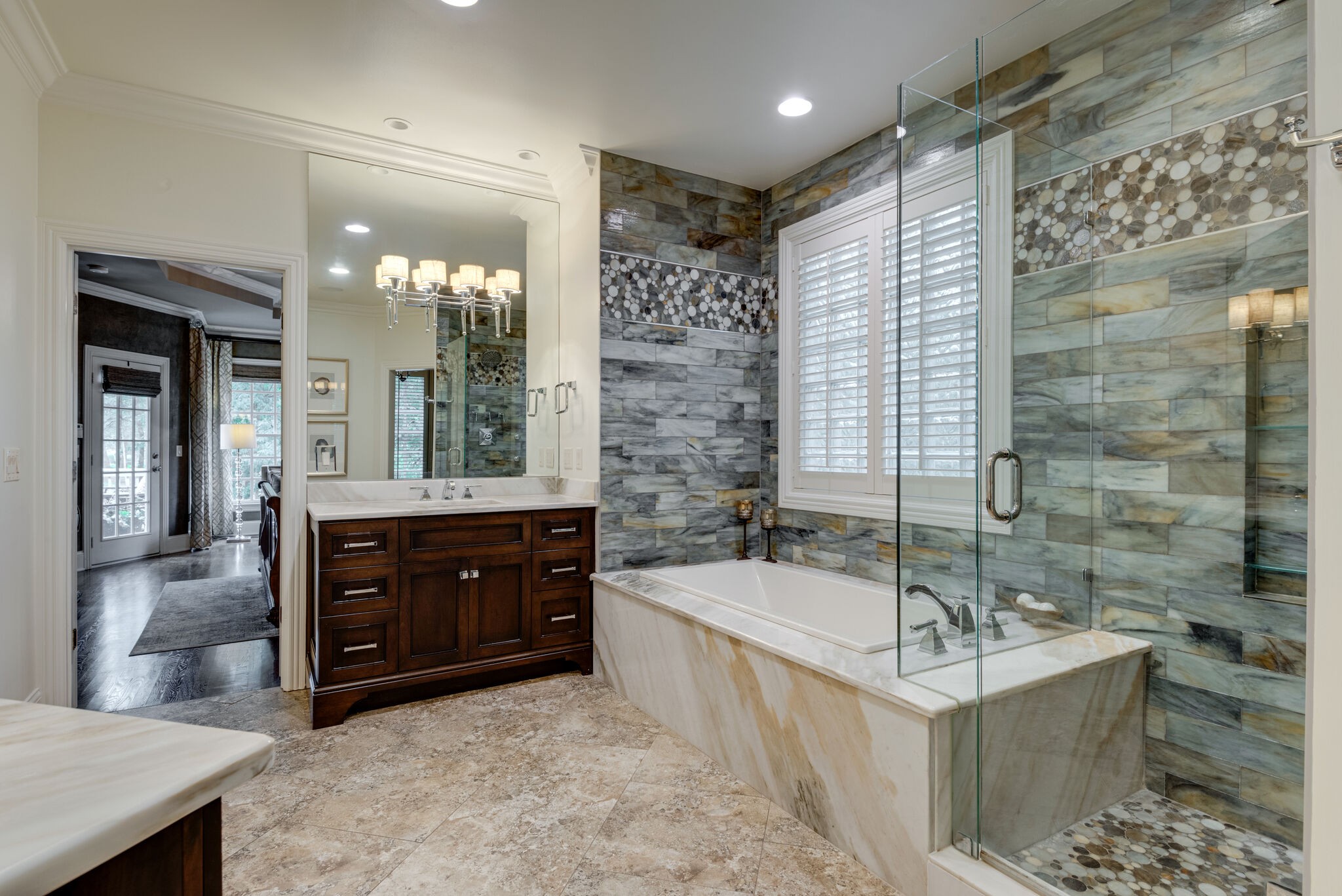 1432 Willowbrooke Circle Franklin, TN 37069 - Photo 22 of 41 a spacious bathroom with a tub sink shower and mirror