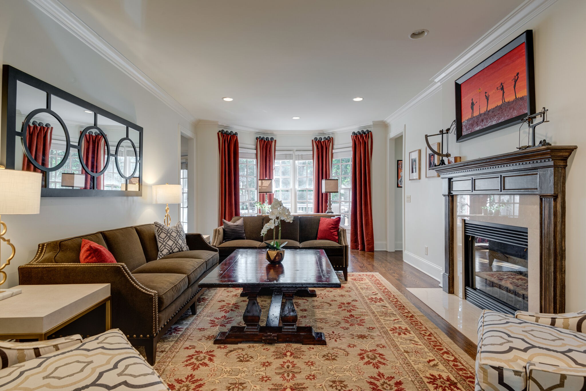 1432 Willowbrooke Circle Franklin, TN 37069 - Photo 6 of 41 a living room with furniture and a fireplace
