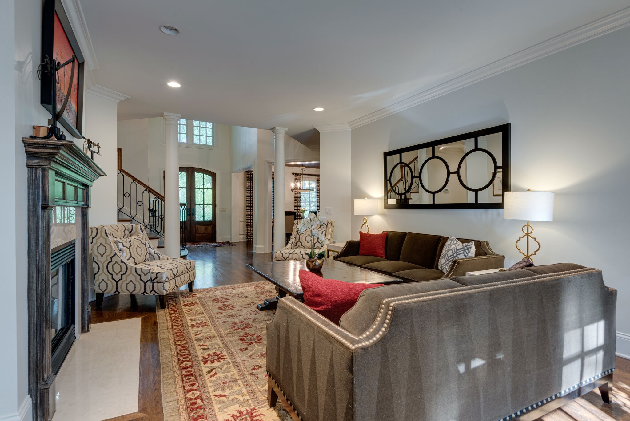 1432 Willowbrooke Circle Franklin, TN 37069 - Photo 7 of 41 a bed room with furniture and a chandelier