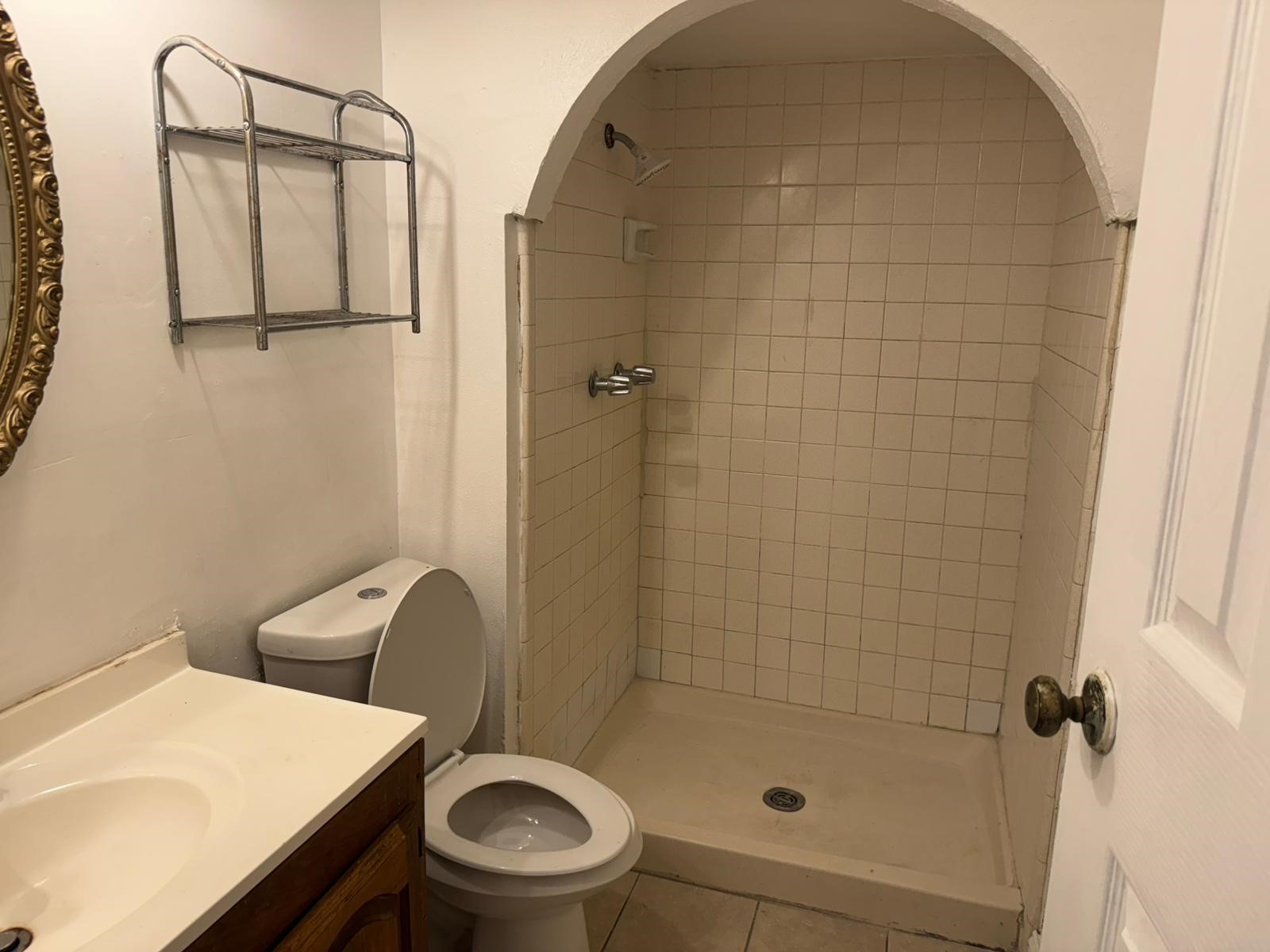 6110 West Ridgecreek Drive Houston, TX 77053 - Photo 7 of 13 a bathroom with a sink a toilet and shower