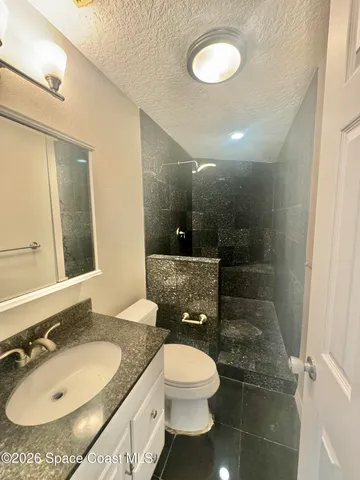 a bathroom with shower