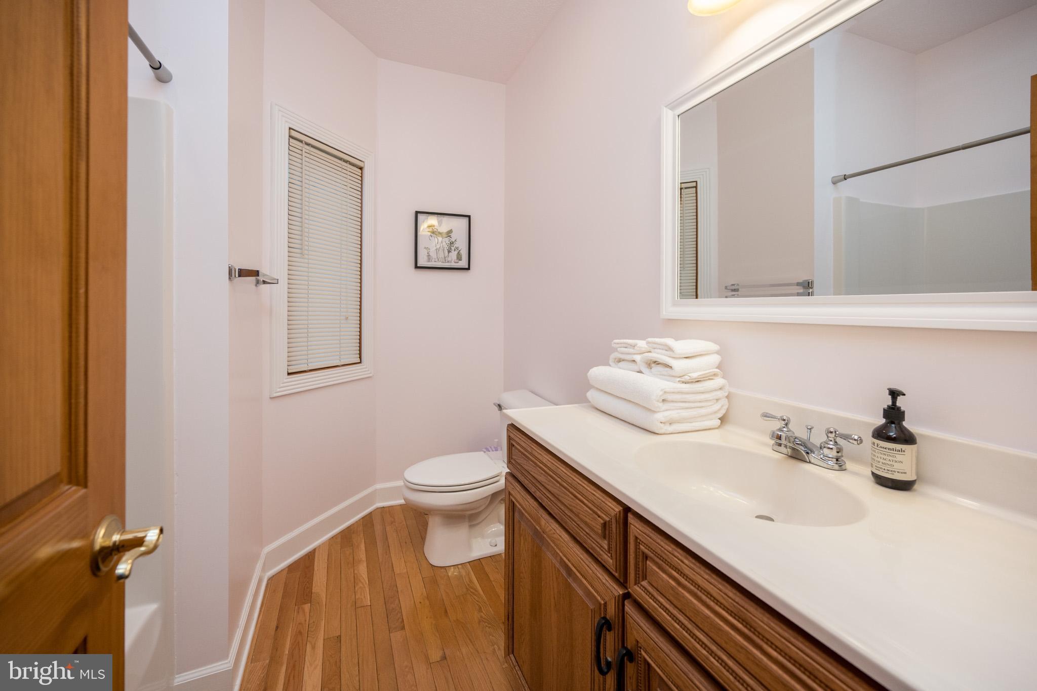 147 Marsh Hill Road McHenry, MD 21541 - Photo 25 of 60 a bathroom with a sink vanity granite and toilet