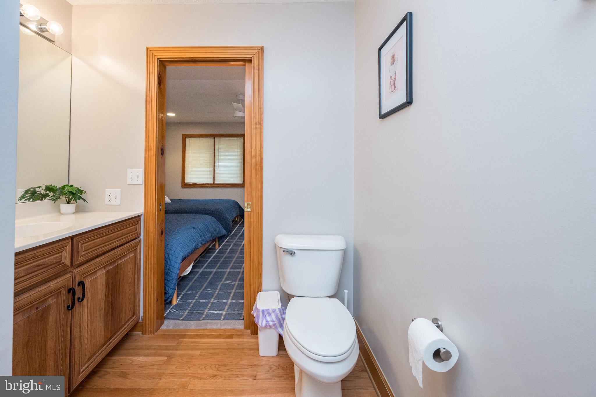 147 Marsh Hill Road McHenry, MD 21541 - Photo 37 of 60 a bathroom with a toilet a sink and mirror
