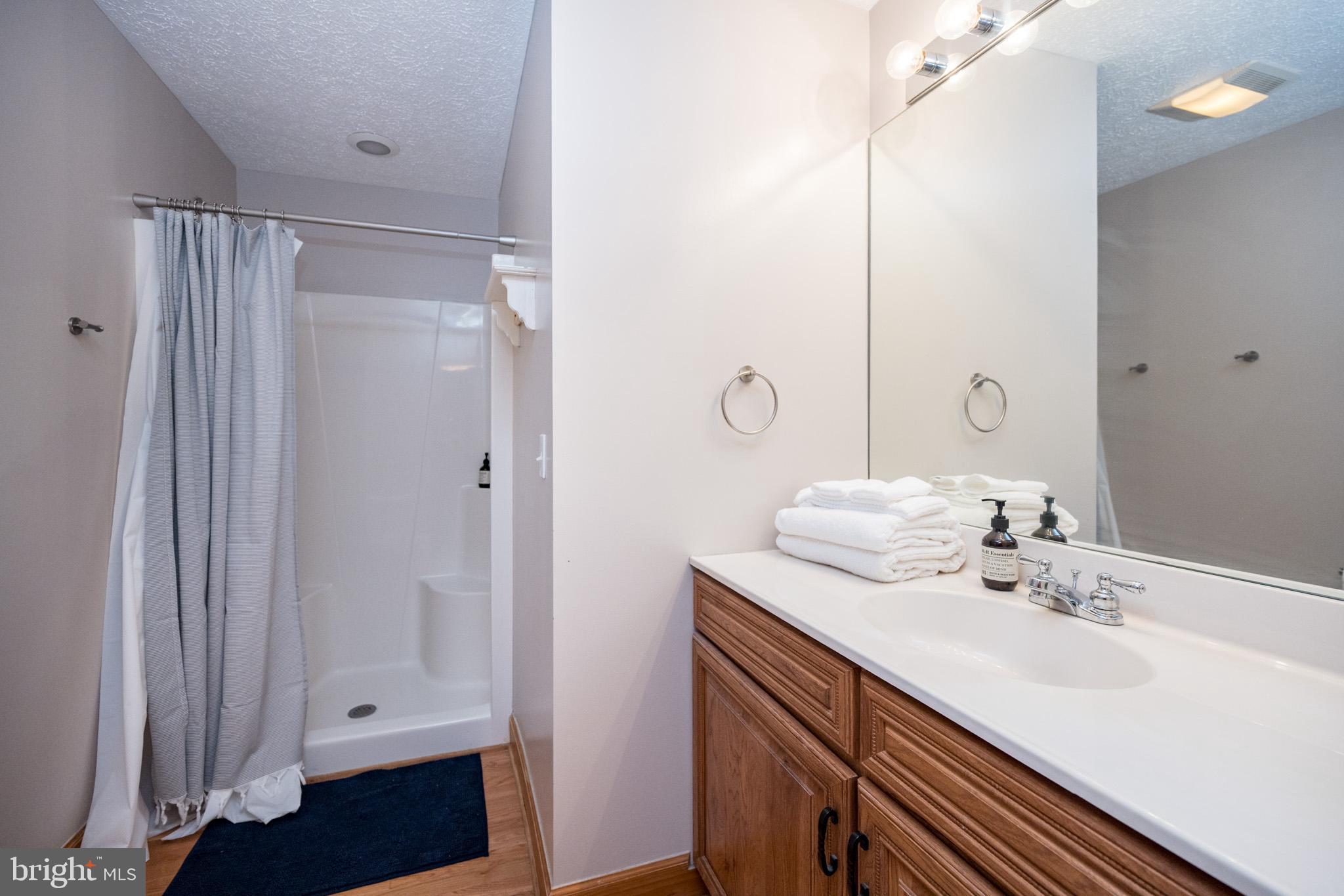 147 Marsh Hill Road McHenry, MD 21541 - Photo 38 of 60 a bathroom with a sink and a mirror