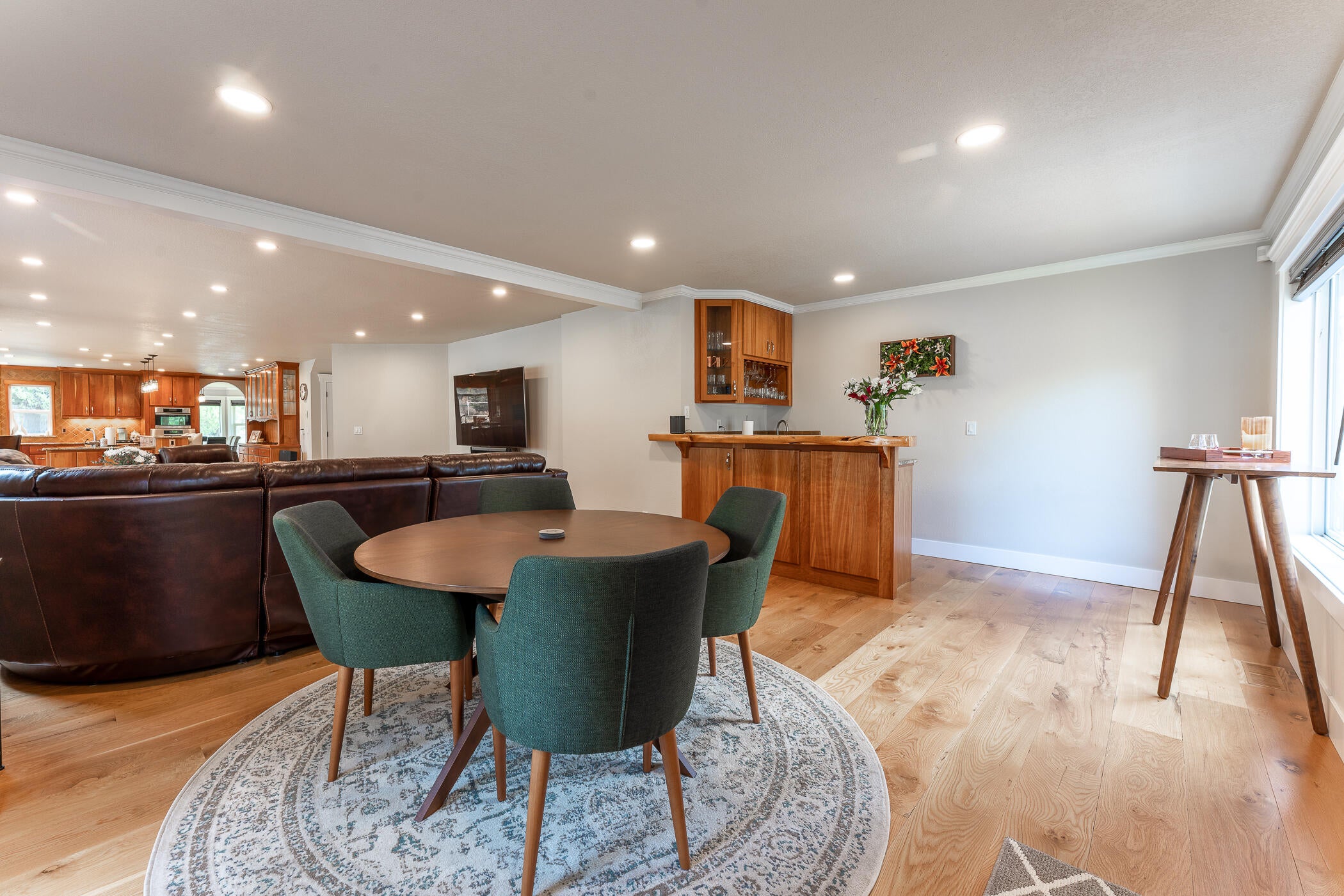 64300 Crosswinds Road Bend, OR 97703 - Photo 22 of 61 View from the game area and wet bar towards the living room and kitchen