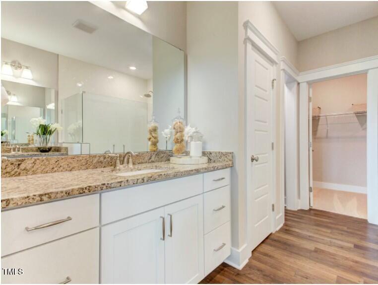 0 Boykin Road Sims, NC 27880 - Photo 26 of 48 a bathroom with a granite countertop sink mirror and