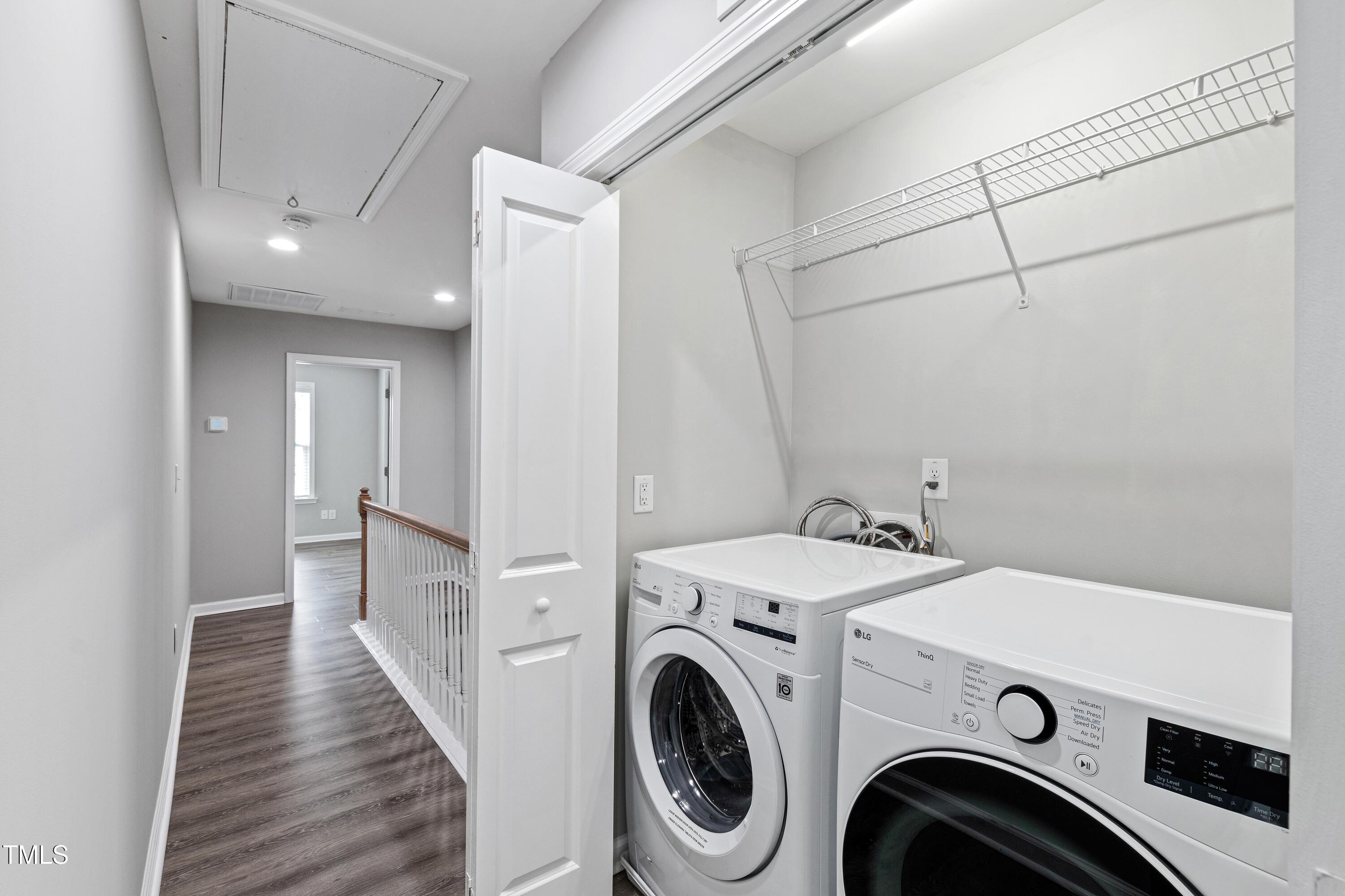 512 Spruce Street, Unit A Durham, NC 27703 - Photo 30 of 36 a view of storage and utility room with washer and dryer