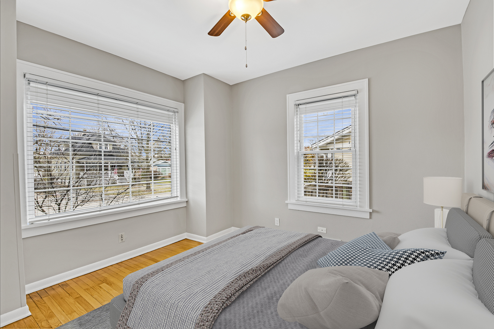 657 Chestnut Street Deerfield, IL 60015 - Photo 11 of 25 a bedroom with a bed and a large window