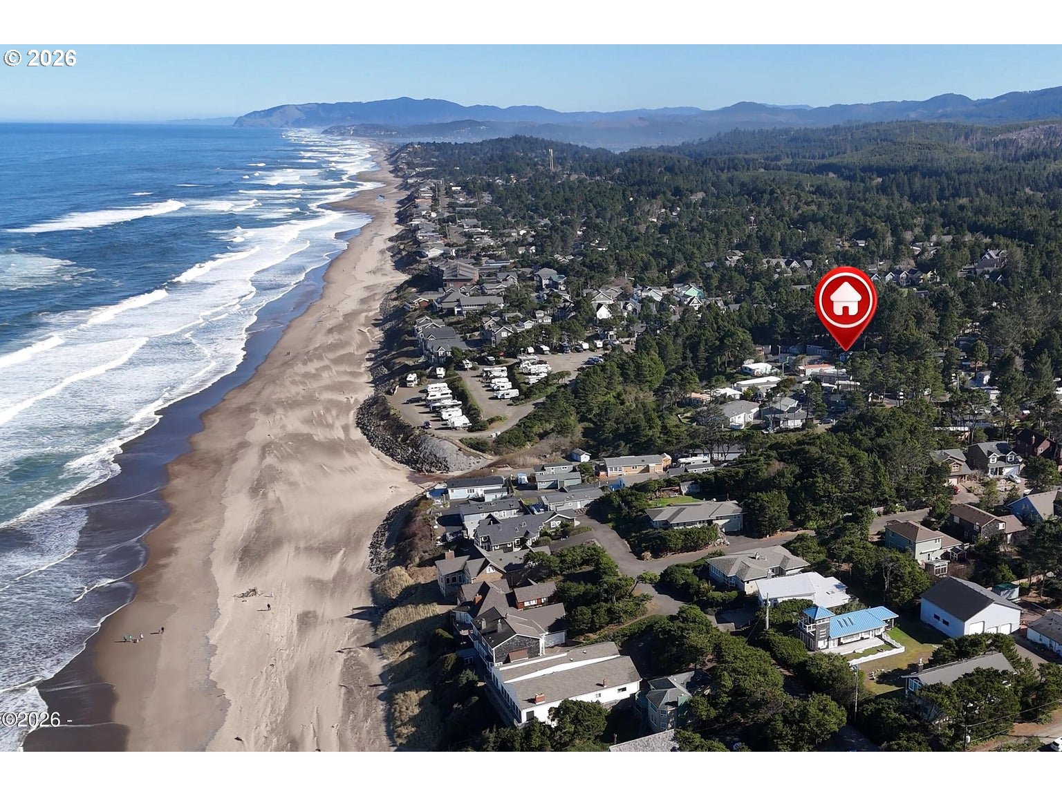 4875 Highway 101, Unit 58 Depoe Bay, OR 97341 - Photo 23 of 27 a view of city and mountain