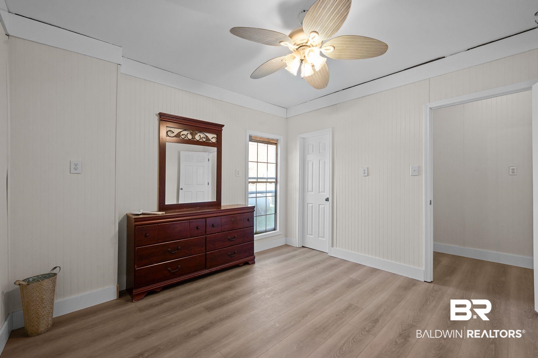 16288 Ferry Road Fairhope, AL 36532 - Photo 55 of 55 Bedroom featuring light wood-type flooring and ceiling fan