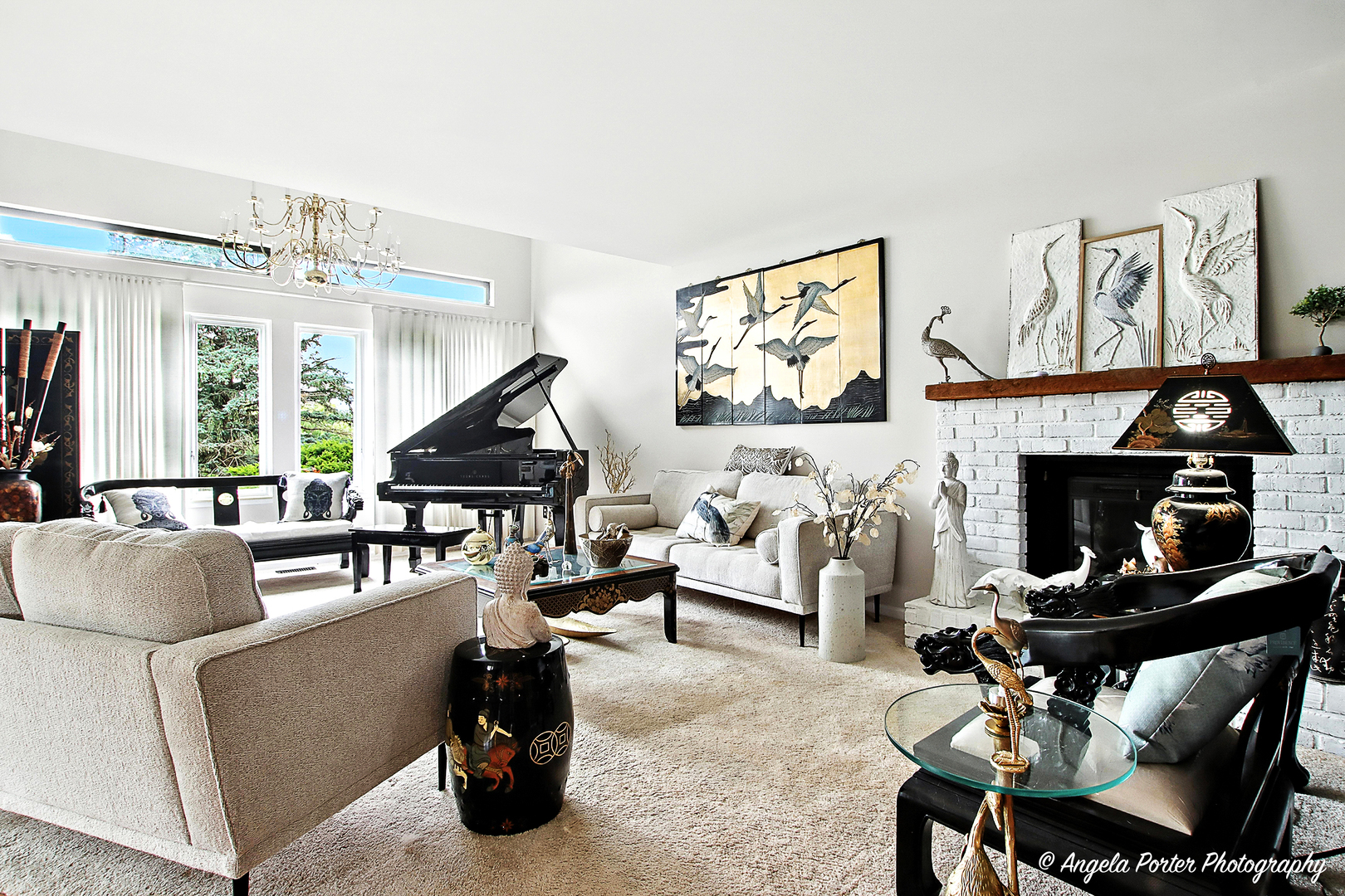 4119 White Ash Road Crystal Lake, IL 60014 - Photo 13 of 48 a living room with furniture and a fireplace