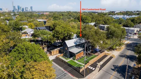 a view of a chairs in front of house